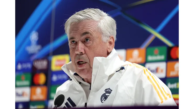 Ancelotti, técnico do Real Madrid (Photo by Alex Davidson/Getty Images)