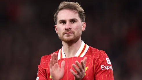 Mac Allister, ligado ao Real Madrid e meio-campista do Liverpool (Photo by Julian Finney/Getty Images)