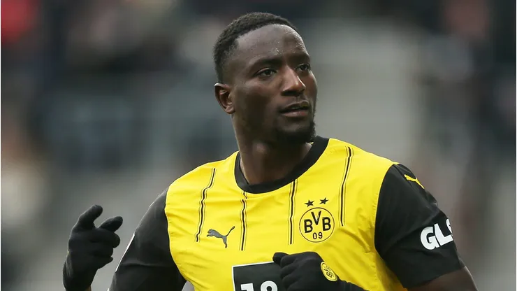 Guirassy, atacante do Borussia, está na mira do Chelsea. Foto: Selim Sudheimer/Getty Images