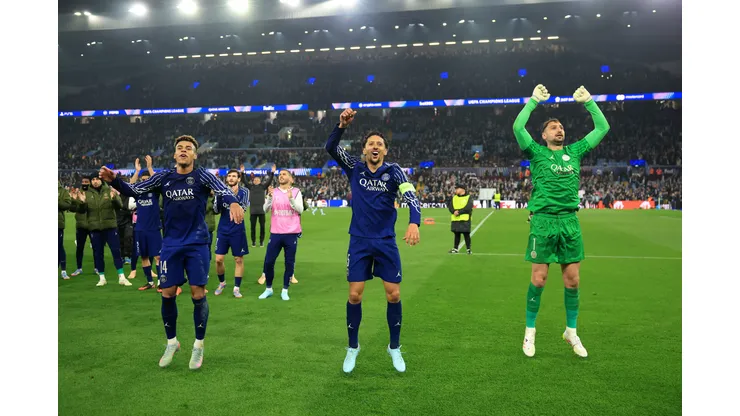 PSG em campo na Champions League (Photo by Carl Recine/Getty Images)