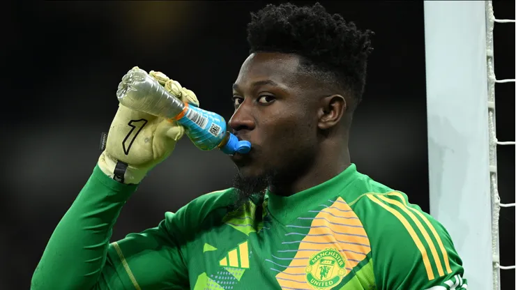 Goleiro do Manchester United, André Onana. (Photo by Justin Setterfield/Getty Images)