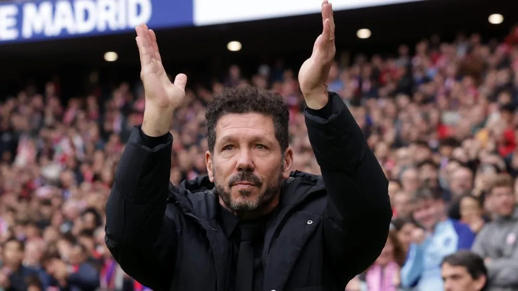 Diego Simeone, treinadoro Atlético de Madrid. Foto: Gonzalo Arroyo Moreno/Getty Images