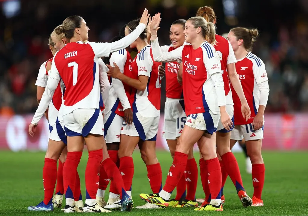 Jogadoras do Arsenal – (Foto: Quinn Rooney/Getty Images)