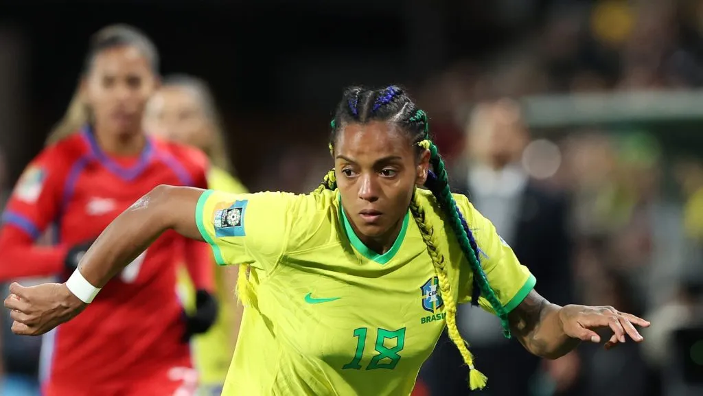 Geyse atuando pela seleção brasileira (Photo by Sarah Reed/Getty Images)