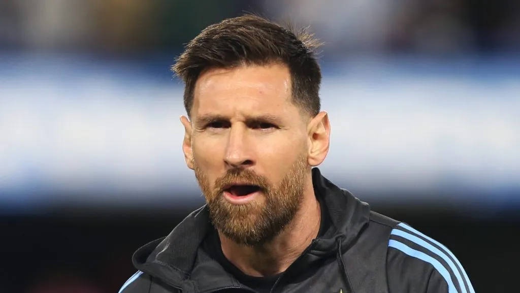 Lionel Messi of Argentina warms up prior to the South American FIFA World Cup 2026 Qualifier match between Argentina and Peru at Estadio Alberto J. Armando on November 19, 2024 in Buenos Aires, Argentina. (Photo by Daniel JayoGetty Images)