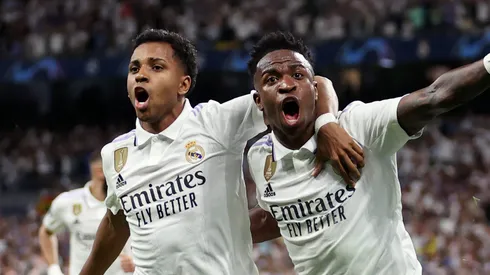Vini Jr, e Rodrygo, do REAL Madrid (Photo by Julian Finney/Getty Images)