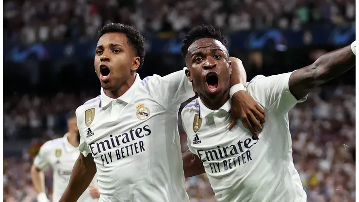 Vini Jr, e Rodrygo, do REAL Madrid (Photo by Julian Finney/Getty Images)