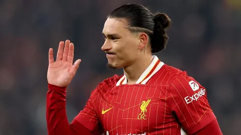 Darwin Núñez, atacante do Liverpool (Photo by Carl Recine/Getty Images)