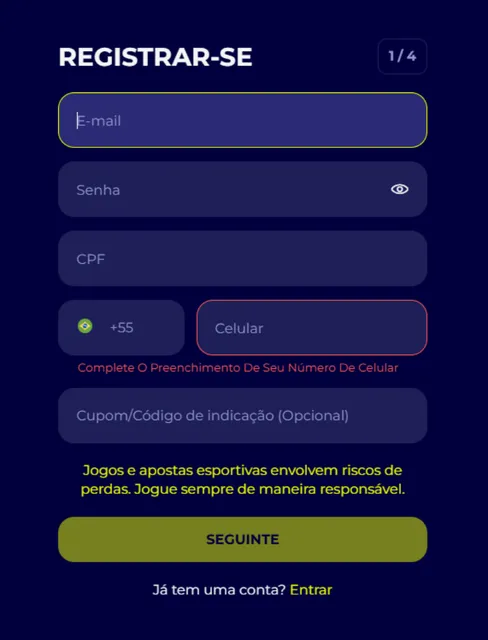 Como fazer o cadastro na Alfabet