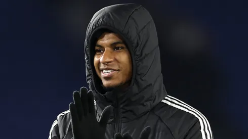 Alvo do Barcelona, atacante Marcus Rashford (Photo by Warren Little/Getty Images)