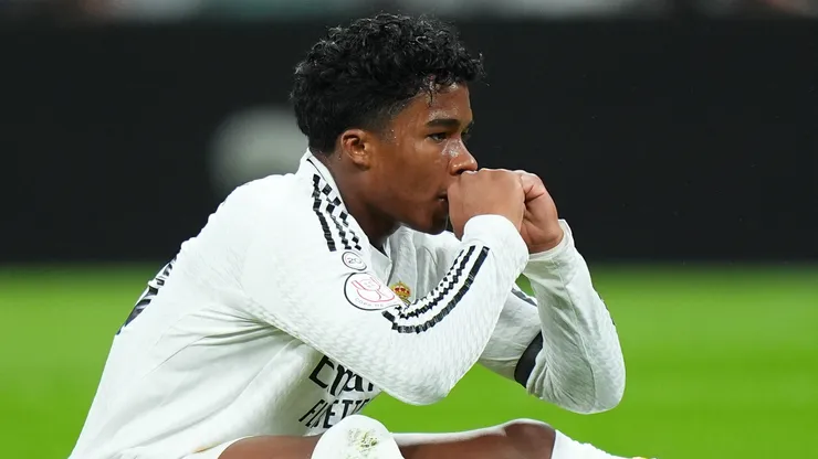 Endrick é eleito o pior em campo na vitória do Real Madrid e vai embora irritado. Foto: Angel Martinez/Getty Images