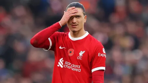 Darwin Núñez, atacante do Liverpool. Foto: Alex Livesey