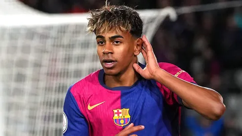 Lamine Yamal provoca o Real Madrid. Foto: Alex Caparros/Getty Images