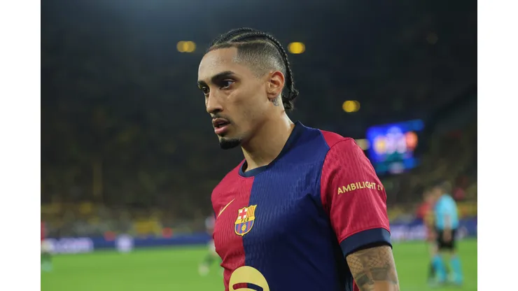 Raphinha, craque do Barcelona (Photo by Alex Grimm/Getty Images)
