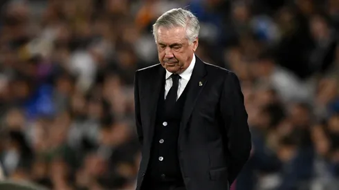 Carlo Ancelotti durante partida do Real Madrid