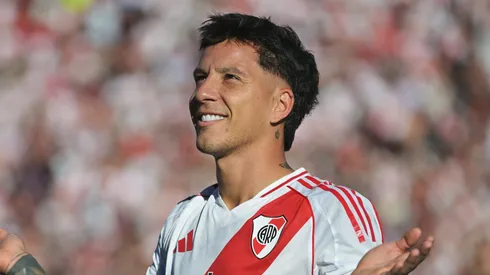 Sebastián Driussi em jogo do River Plate. Foto: Marcelo Endelli/Getty Images