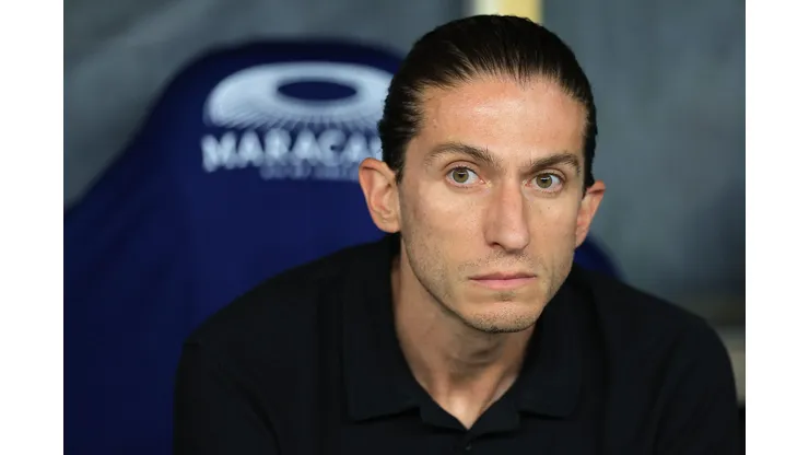 Filipe Luís, técnico do Flamengo. Getty Imagens