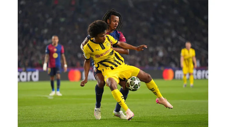 Karim Adeyemi, uma das grandes promessas europeias, está na mira de Arsenal, Barcelona e Manchester United. Foto: Pedro Salado/Getty Images