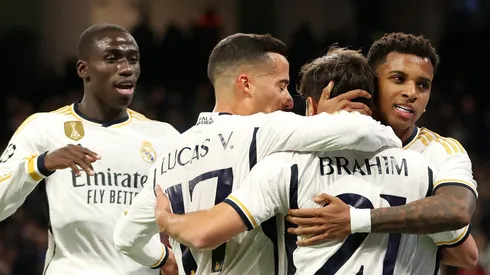 Mendy, Lucas Vázquez, Brahim e Rodrygo pelo Real Madrid (Photo by Florencia Tan Jun/Getty Images)