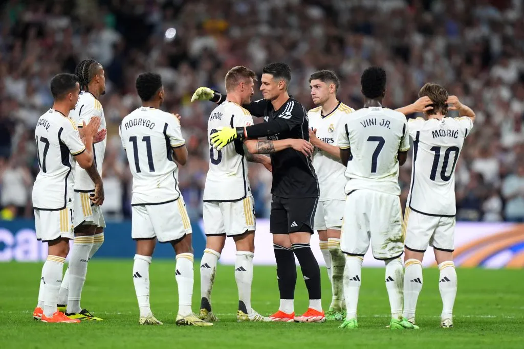 Kepa Arrizabalaga, em campo, pelo Real Madrid