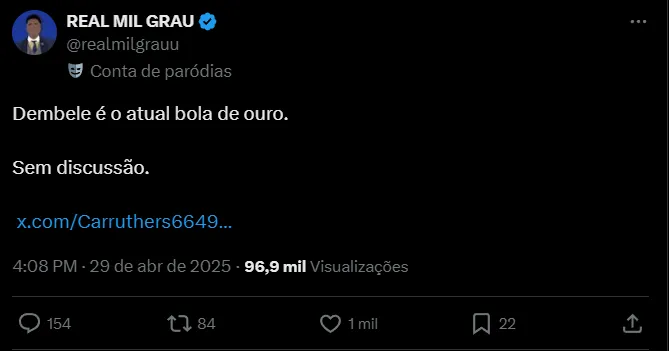 Dembélé é eleito “Melhor do Mundo” pelos Fanáticos