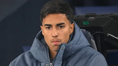 Vitor Reis foi emprestado pelo Manchester City ao Girona (Photo by Michael Regan/Getty Images)