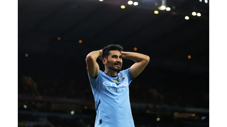 Gündogan em jogo do Manchester City. Foto: Michael Steele/Getty Images