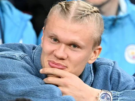 Haaland posta foto acompanhando Barcelona x Inter no Snapchat