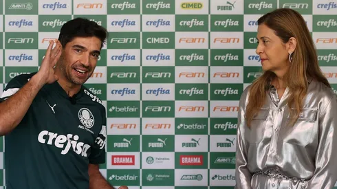 Leila Pereira quer manter Abel Ferreira até 2027. Foto: Cesar Greco/Palmeiras