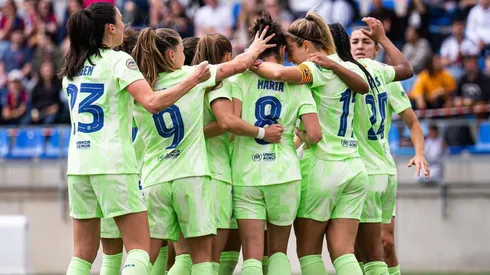 Barcelona a detalhes de conquistar o título da Liga F (Reprodução/Barcelona)