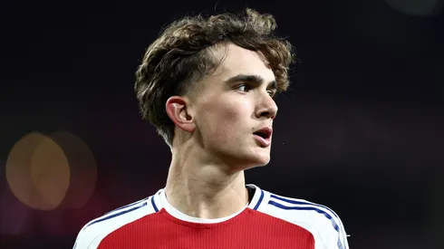 Max Dowman em jogo pelo Sub-18 do Arsenal. Foto: James Fearn