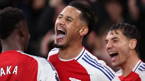 Zagueiro William Saliba, do Arsenal e alvo do Real Madrid (Photo by Julian Finney/Getty Images)