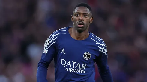 Ousmane Dembélé durante partida pelo PSG. Foto: Michael Steele/Getty Images