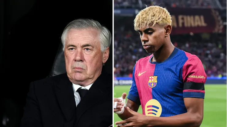 CBF busca ajuda de Yamal por Ancelotti. Fotos: Angel Martinez e David Ramos/Getty Imagens