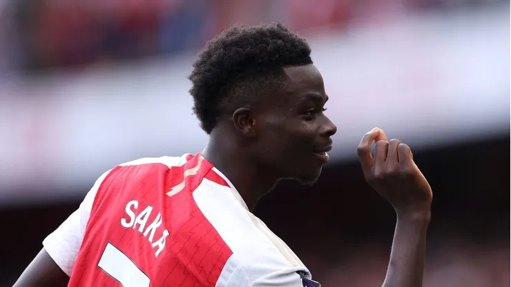 Saka, do Arsenal, gostaria de superar Raphinha e Yamal na Bola de Ouro.