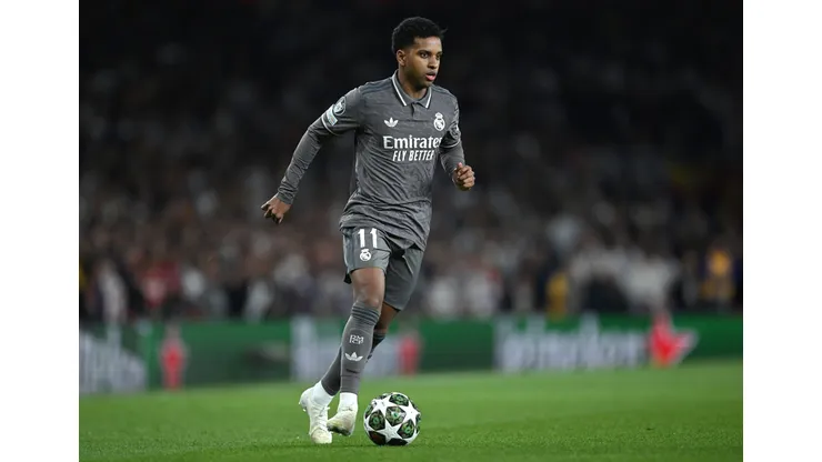 Rodrygo em ação pelo Real Madrid. (Photo by Shaun Botterill/Getty Images)