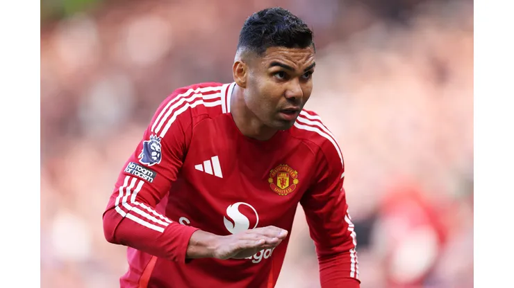 Casemiro, jogador do Manchester United (Photo by Michael Steele/Getty Images)