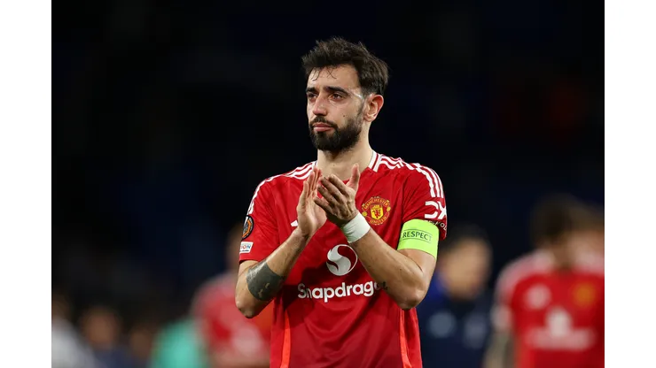Bruno Fernandes pode deixar o Manchester United. Foto: Ion Alcoba Beitia