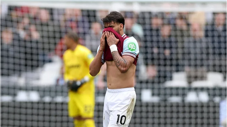 Lucas Paquetá chora no West Ham. Foto: Ryan Pierse/Getty Images