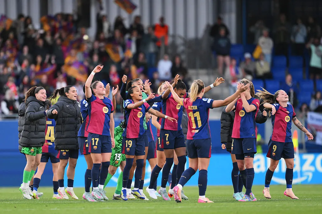 Barcelona comemora vitória na Women's Champions League (Photo by David Ramos/Getty Images)