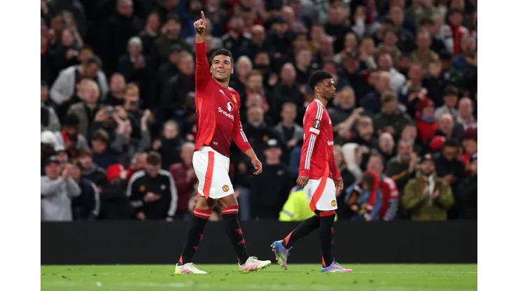 O Manchester United vence o Athletic Bilbao, garante vaga na final da Europa League e vê Casemiro e Mount brilharem em atuação decisiva. (Foto de Michael Steele/Getty Images)