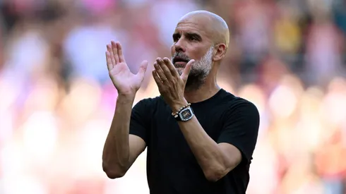 Guardiola é o técnico do Manchester City. Photo by Mike Hewitt/Getty Images)