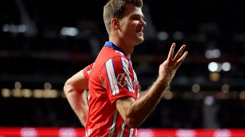 Alexander Sørloth em campo pelo Atlético de Madrid (Photo by Florencia Tan Jun/Getty Images)