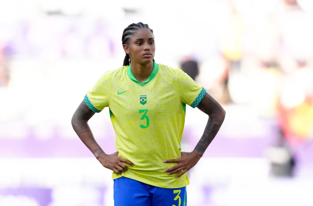 Tarciane, zagueira do Lyon é convocada para a Seleção Brasileira Feminina (Photo by Juan Manuel Serrano Arce/Getty Images)