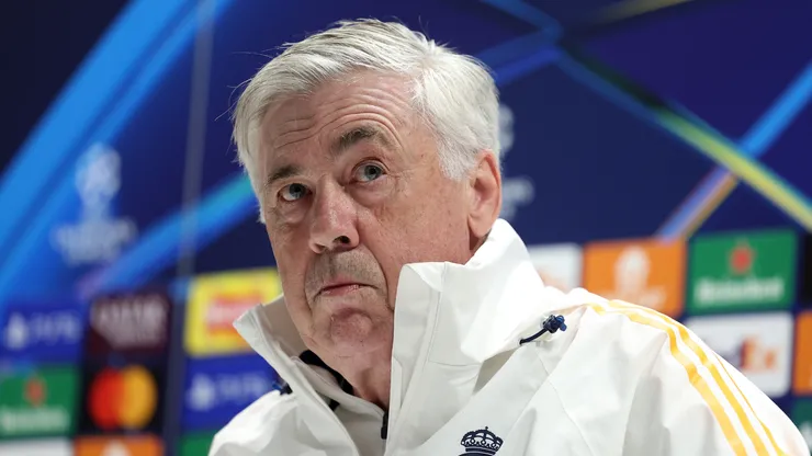Carlo Ancelotti durante coletiva