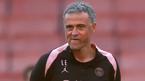 Luis Enrique, treinador do PSG. Foto: Alex Davidson/Getty Images