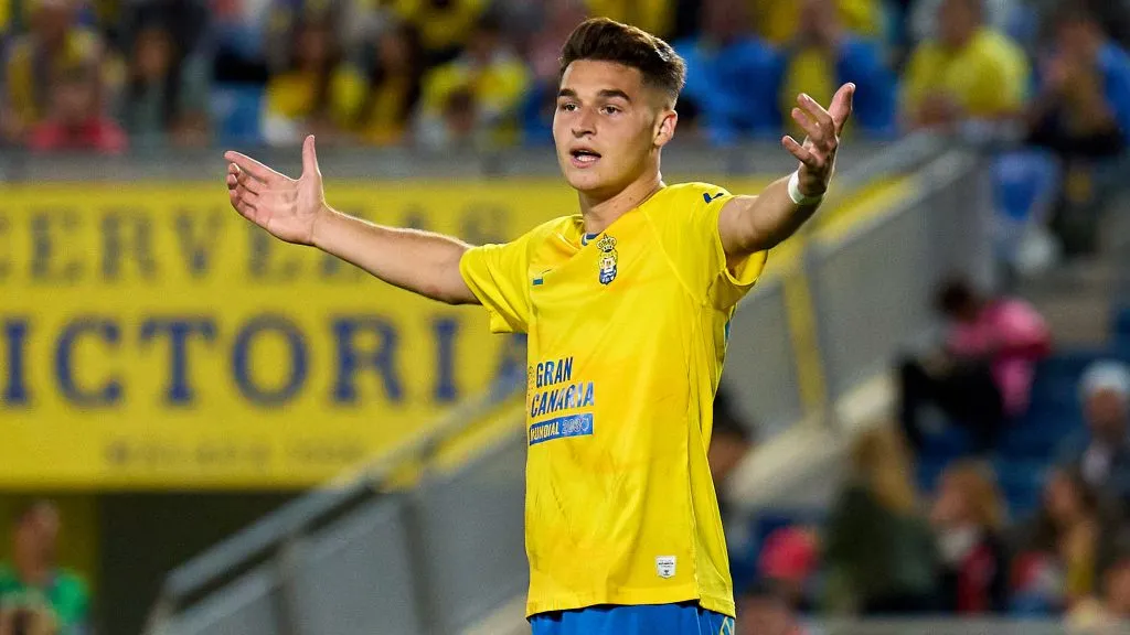 Mika Mármol em jogo do Las Palmas. Foto: Angel Martinez/Getty Images