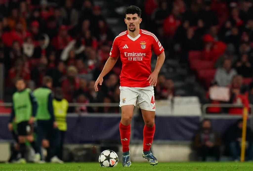 Tomás Araújo em campo pelo Benfica (Gualter Fatia/Getty Images)