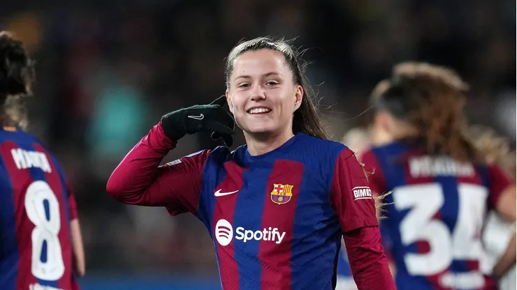 Cláudia Pina, do Barcelona (Photo by Alex Caparros/Getty Images)