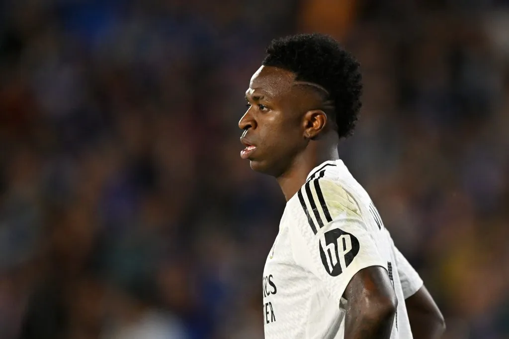 Vini na partida diante do Getafe (Photo by Denis Doyle/Getty Images)